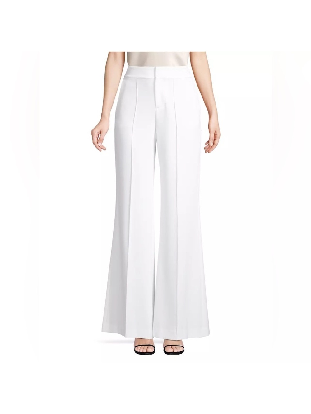 NWT Alice + Olivia Dylan High-Waist Wide-Leg Pants, Size 6 New w/Tag Retail $295